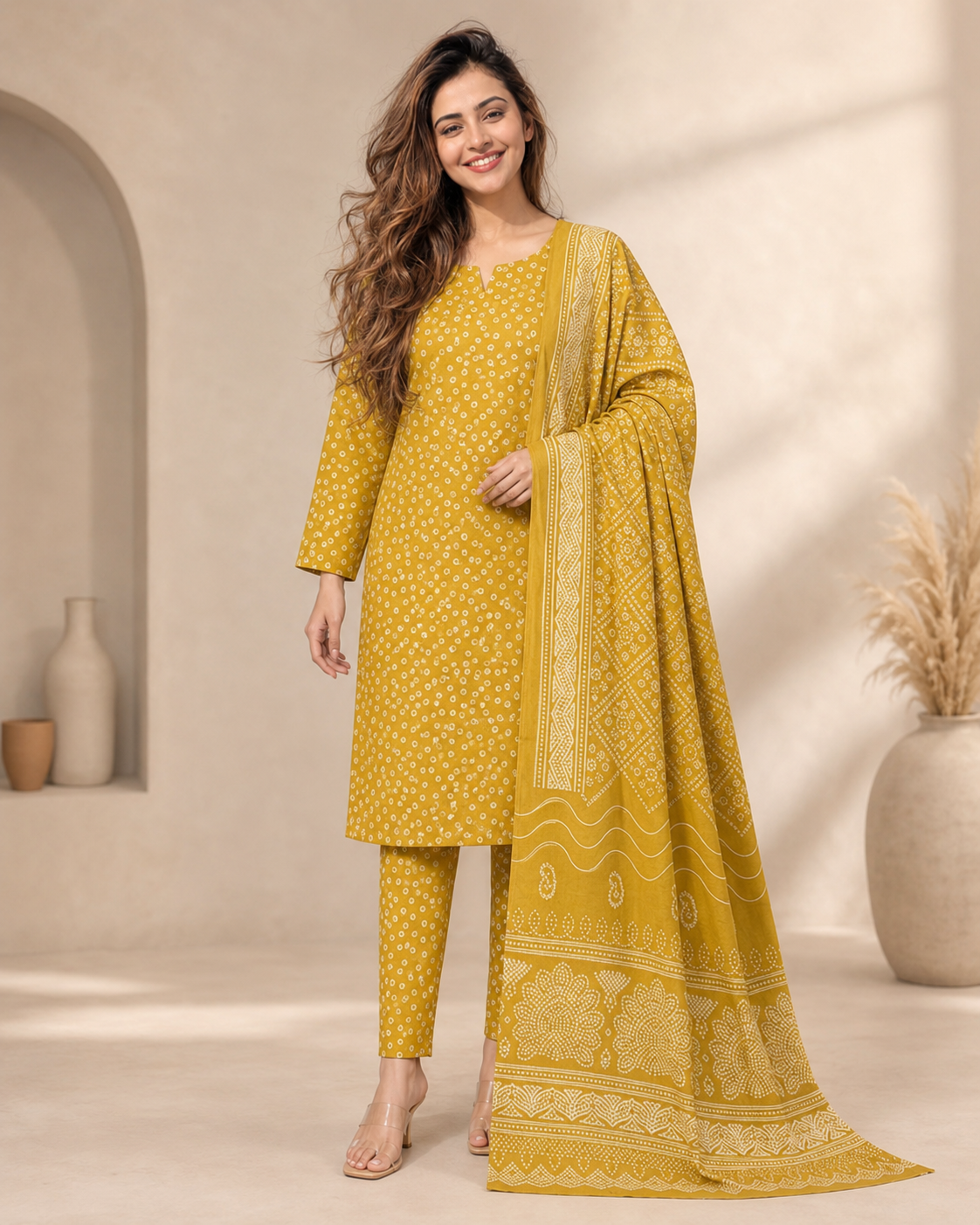 Chunri Bloom Printed Silk 3 Piece Summer Suit