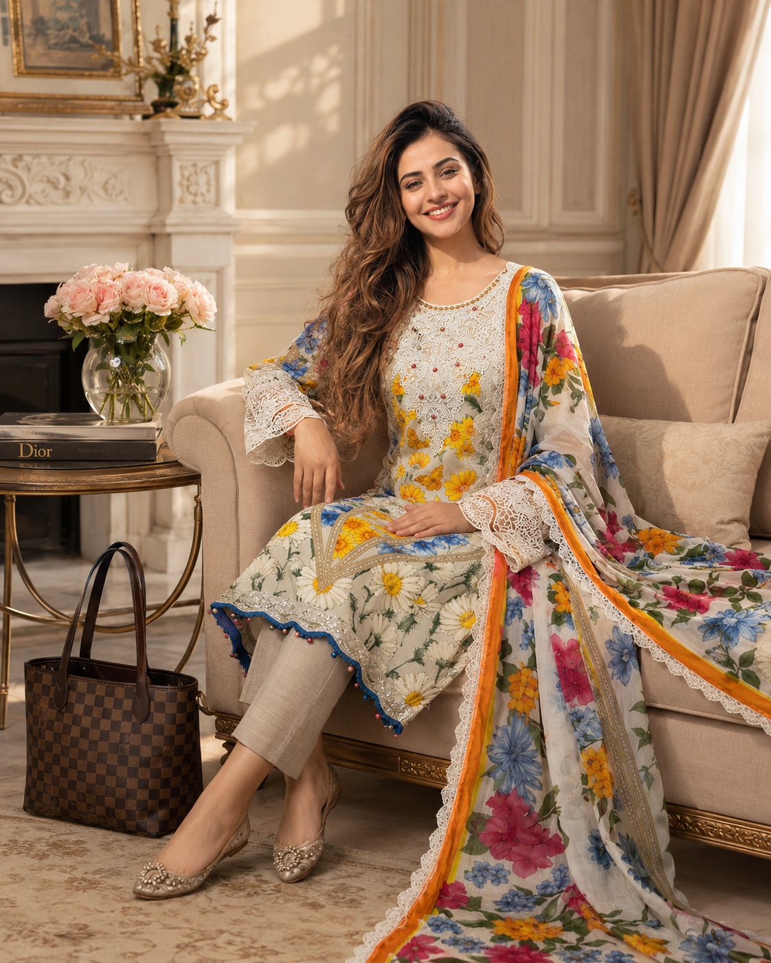 Ivory Garden Luxe 3 Piece Suit