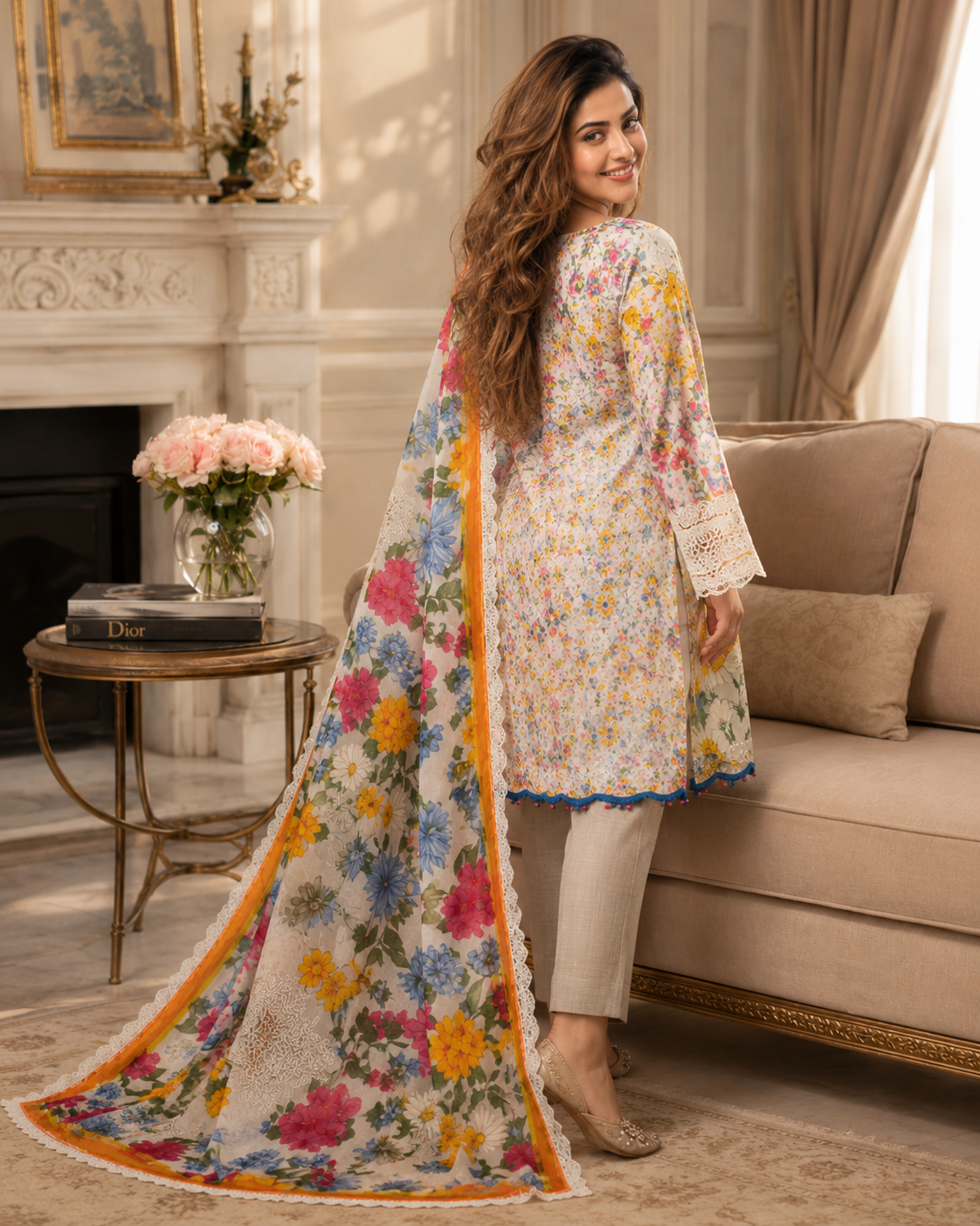 Ivory Garden Luxe 3 Piece Suit