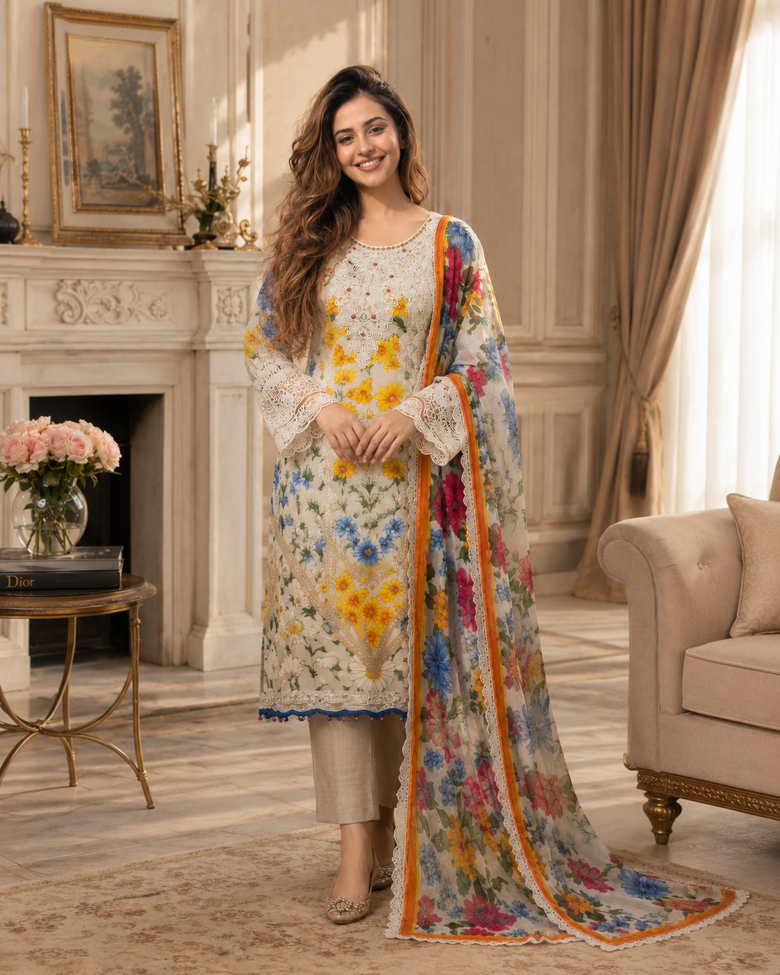 Ivory Garden Luxe 3 Piece Suit