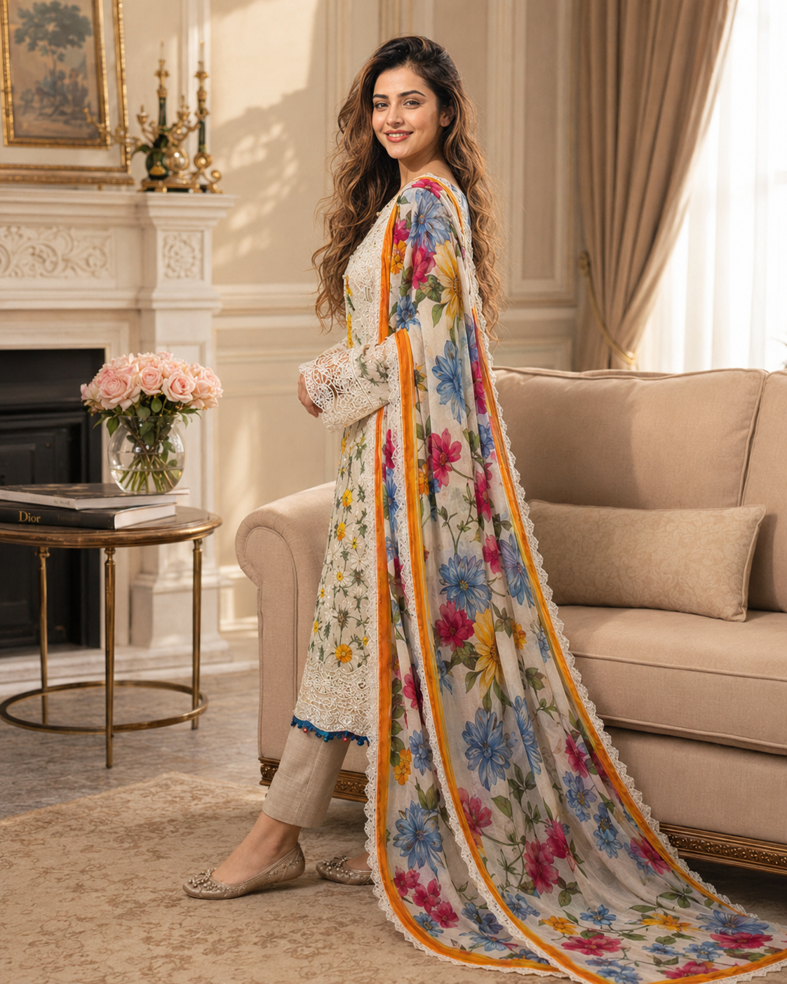 Ivory Garden Luxe 3 Piece Suit